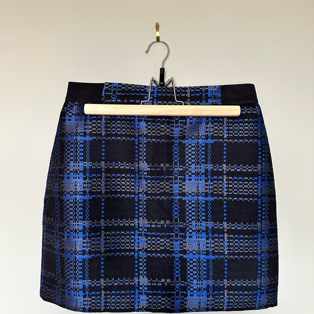Blue Mini Pencil Skirt for Work
